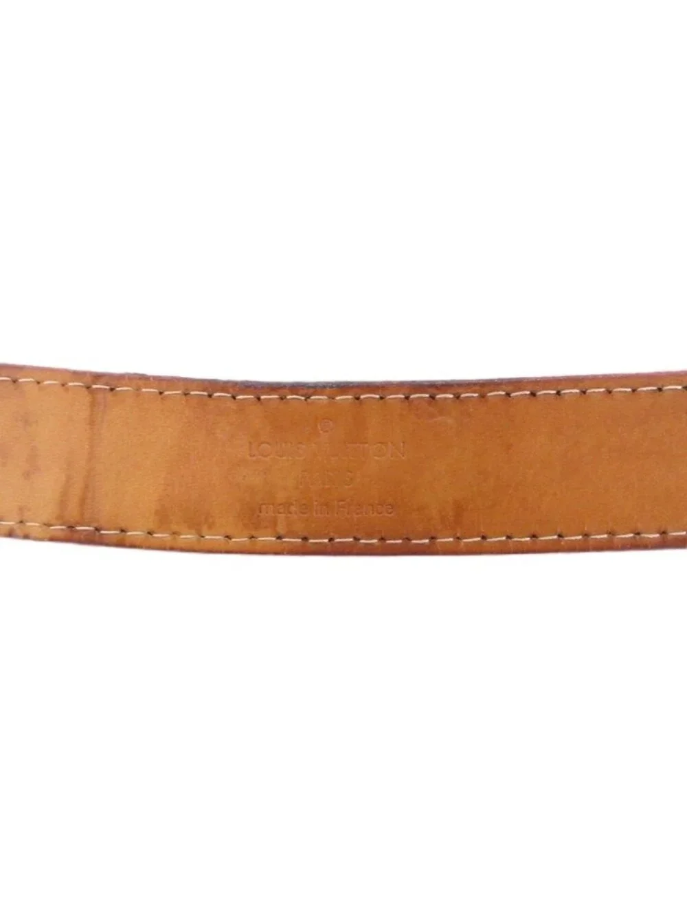 Louis Vuitton Ceinture Vernis Monogram Belt Logo Eyelet All Over Pattern 32 80